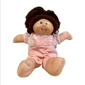 vintage 16” Inch 80s brown hair brown eye cabbage patch kids girl doll